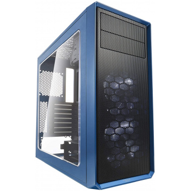 Fractal Design Focus G BLUE Case with Windowed Side Panel,6 x Fan(s) Supported - 2 x External 5.25