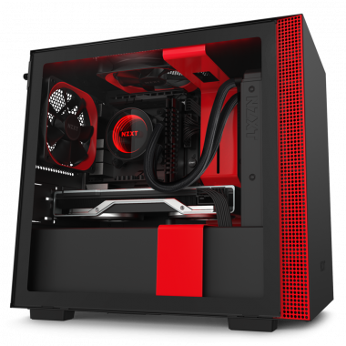 NZXT  H210I - RED BLACK  MIN   GAMING CASE