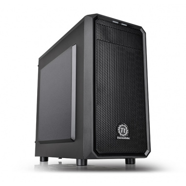 Thermaltake VERSA H15 Mid-tower Chassis Mid-tower - Black - Steel - 6 x Bay - 1 x 4.7