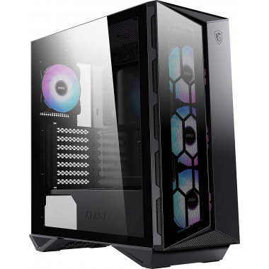 MSI MPG GUNGNIR 110R  ARGB Midi-Tower Black W/win + 3x RGB+1x RGB FRONT