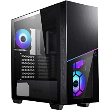 MSI MPG SEKIRA  100R  RGB   USB A+C  Midi-Tower Black Gaming CASE