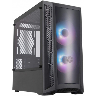 MasterBox MB320L MICRO-Tower, 2 X  FAN  ARGB FRONT/ GLASS /