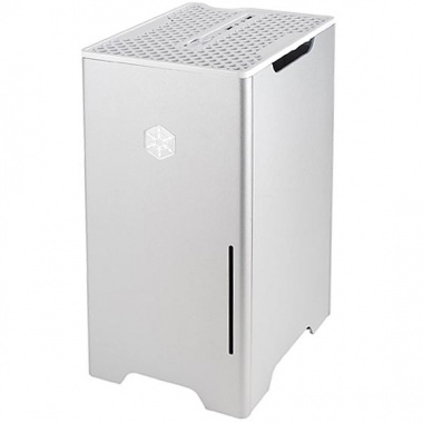 SilverStone SST-FT03S-MINI SILVER mini ITX DTX Aluminium Steel FORTRESS Case NO power