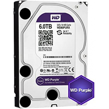WD 6TB  PURPLE HARD DRIVE  64M