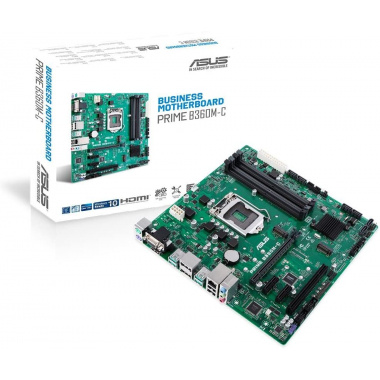 ASUS  B360M-C/CSM LGA1151 Intel B360 DDR4 DVI/ HDMI/ VGA /2X M.2 / Micro ATX  Retail