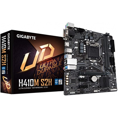 Gigabyte H410M-S2H  64G MAX/  HDMI + VGA+DVI / GIGA / 7.1 / 2XPCIE/1XM.2 Retail box