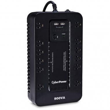CyberPower ST900U  STANDBY 900VA /500W  12 OUTLETS ,  2 X USB