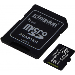 Kingston 64 GB microSDXC Class 10/UHS-I - 45 MB/s Read - Retail