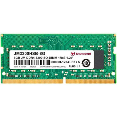 TRANSCEND Sodimm  8G  3200 DDR4   Retail box