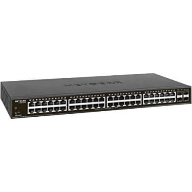 NETGEAR 52-Port Gigabit Ethernet Smart Managed Pro Switch (GS348T) - with 4 x 1G SFP, Desktop/Rackmount, S350 Series