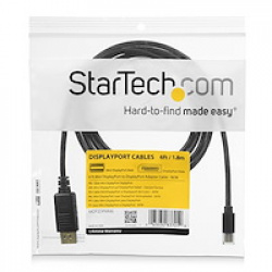 StarTech.com 6 ft Mini DisplayPort to DisplayPort Adapter Cable - M/M