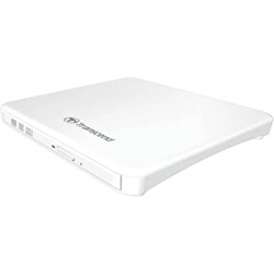 TRANSCEND EXTERNAL 8X DVD-RW USB WHITE RETAIL BOX   8X DVD, Slim type, USB, White