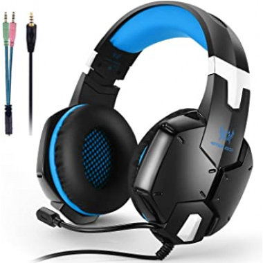 Kotion Each Professional Gaming Headset 3.5mm PC Stereo Headphones with Mic, comfortable Bass Headband