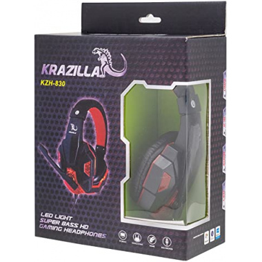 Krazilla Gaming Headset 3.5mm PC Stereo Headphones with Mic,Bass