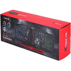 Rainbow backlit Gaming Keyboard, Mouse 4D, Headset and mousepad CM-406 KIT
