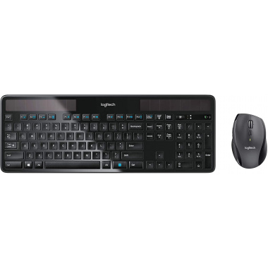 Logitech MK750 Wireless SOLAR Keyboard & Marathon Mouse Combo  CANADIAN FRENCH Laser Mous BORWN BOX