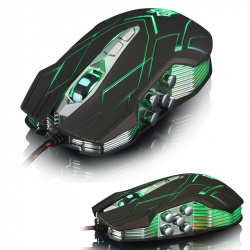 GLARE X9 GAMER MOUSE USE W/10 BUTTON RETAIL METAL BOX