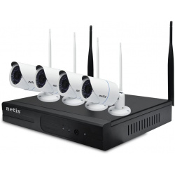 NETIS  4CH Wireless IP Camera & NVR Security Kit. 960P HD(1280*960) 30fps