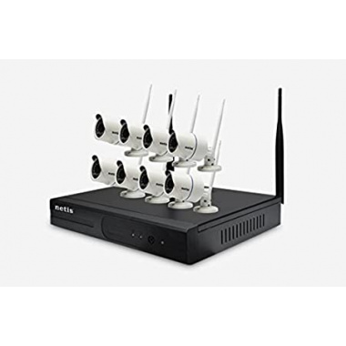 NETIS  8CH Wireless IP Camera & NVR Security Kit. 960P HD(1280*960) 30fps