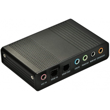 POWERDATA USB  5.1 Audio SOUND MIC + AUDIO (Moving sound Card)